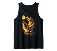 Monstruo del Lago Ness Aullando a la Luna Meme Camiseta sin Mangas