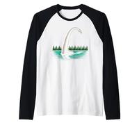 Monstruo del Lago Ness Camiseta Manga Raglan