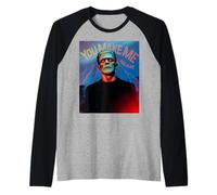 Monstruo Divertido Diciendo Que me Haces Sentir Vivo Humor Mujeres Hombres Camiseta Manga Raglan