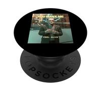 Monstruo Divertido Diciendo Que me Haces Sentir Vivo Humor Mujeres Hombres PopSockets PopGrip Adhesivo