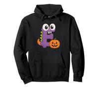 Monstruo E Letra con Calabaza Sudadera con Capucha