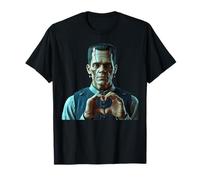 Monstruo Espeluznante corazón Manos Lindo Halloween Amor Camiseta