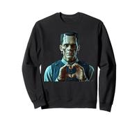 Monstruo Espeluznante corazón Manos Lindo Halloween Amor Sudadera