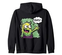 Monstruo Lindo Diciendo Oops Funny Doodle Creature Kids Humor Sudadera con Capucha