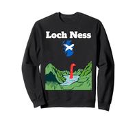 Monstruo recuerdo del lago Ness Nessie Escocia mapa Highland Sudadera