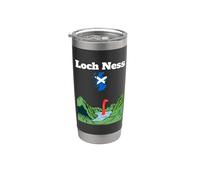 Monstruo recuerdo del lago Ness Nessie Escocia mapa Highland Vaso térmico de acero inoxidable de doble pared