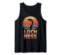 Monstruo Retro del Lago Ness, Criatura mítica de Escocia Divertida Camiseta sin Mangas