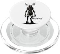 Monstruo Wendigo, Skinwalker, críptido, Malvado Monstruo de Terror PopSockets PopGrip para MagSafe