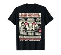 Monstruos de película de Terror Frankenstein Espeluznante Vintage Halloween Camiseta