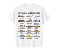 Monstruos de Río de Agua Dulce Grandes Especies de Peces de Agua Dul Camiseta