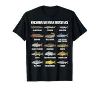 Monstruos de Río de Agua Dulce Grandes Especies de Peces de Agua Dul Camiseta