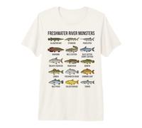 Monstruos de Río de Agua Dulce Grandes Especies de Peces de Agua Dul Camiseta Premium