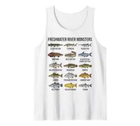 Monstruos de Río de Agua Dulce Grandes Especies de Peces de Agua Dul Camiseta sin Mangas