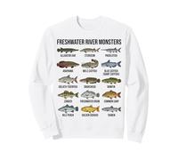 Monstruos de Río de Agua Dulce Grandes Especies de Peces de Agua Dul Sudadera