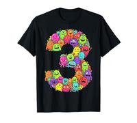 Monstruos tiernos número 3 Look Fiesta peques de Tres años Camiseta