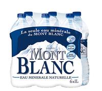 Mont Blanc - Agua Mineral Natural - 6 botellas de 1L - Precio por unidad - entrega rápida