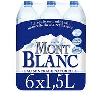 Mont Blanc - Agua mineral natural (6 x 1,5 L, 1 unidad)