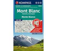 KOMPASS Wanderkarte 85 Mont Blanc / Monte Bianco 1:50.000: Wander- und Fahrradkarte in einem - inklusive Offline-Verwendung in der KOMPASS-App. Wander-& Radwege. Skitouren. Langlaufen. Reiten.