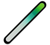 Mont Bleu Grande lima de uñas de cristal de color en estuche de terciopelo negro, vidrio templado checo auténtico, Garantía de por vida | Fabricado a mano en la República Checa