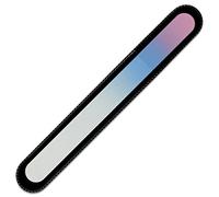 Mont Bleu Grande lima de uñas de cristal de color en estuche de terciopelo negro, vidrio templado checo auténtico, Garantía de por vida | Fabricado a mano en la República Checa