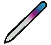 Mont Bleu Lima de uñas de cristal de color en estuche de terciopelo negro, vidrio templado checo auténtico, Garantía de por vida | Fabricado a mano en la República Checa