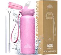 Mont-Clair Botella Agua Acero Inoxidable - Botella de Agua Deportiva - 600ml - Termica y Sin BPA - para Adultos & Niños, Deporte, Oficina, Yoga, Ciclismo, Gym - Rosa