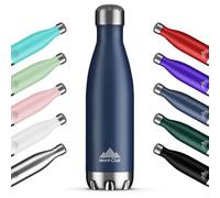 Mont-Clair H2O Botella Agua Acero Inoxidable - Botella Isotermica Termica sin BPA, 12h de Bebida Caliente y 24h de Bebida Fría, Termo agua con pared Doble Aislamiento, 750ML - Azul Oscuro