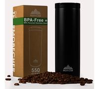 Mont-Clair Vaso Térmico para Café 550ml Acero Inoxidable Hermético | Doble Pared con Aislamiento al Vacío, Mantiene Frío Si lo Prefieres, Mantiene tus Bebidas Calientes hasta 12 Horas, Negro