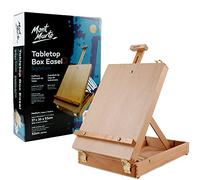 Mont Marte Caballetes de mesa para pintar, caballetes de escritorio para niños, adultos y artistas, madera de haya