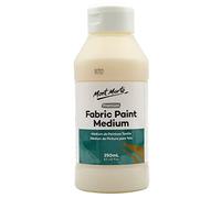 MONT MARTE Fabric Paint Medium Premium (8.5 US fl.oz), Medium Textil para Pintar Telas, Fácil de Usar, Previene la Descamación, Ideal para Ropa y Accesorios de Tela, Artículos para el Hogar y Más