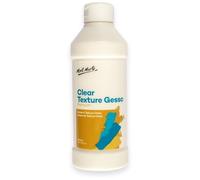 MONT MARTE Gesso de textura transparente, 500 ml, adecuado para pintura acrílica, pintura al óleo, lápices de colores, pasteles, grafito y carbón