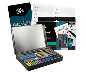 MONT MARTE Kit de Caligrafia - 32 piezas - Perfecto para Principiantes - Incluye: 4x Plumas, 5x Plumines y mucho más - Gran introducción a la Caligrafía y Handlettering