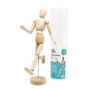 Mont Marte Maniqui Dibujo - Mannekin Masculino de 30cm - Muñeco articulado, Marioneta de Madera, Maniquí Flexible, Ideal como Modelo para Dibujar