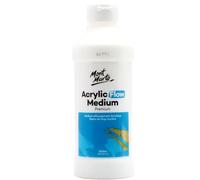 Mont Marte Medium Acrilico - 500ml - Medio de Flujo para Pinceladas Suaves y Largas - Mejorador de Flujo para Pinturas Acrílicas - Medio (500 ml)
