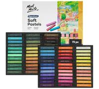 MONT MARTE Pastel Suave - 72 piezas - Tiza Pastel - Ideal para pinturas coloridas y expresivas - Textura suave y calcarea