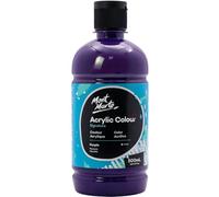 Mont Marte Signature - Pintura acrílica morada, 500 ml, acabado semimate, adecuada para lienzo, madera, tela, cuero, cartón, papel, MDF y manualidades