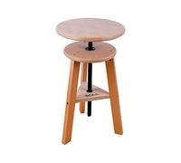 Mont Marte Taburete de caballete Signature para uso como silla, mesa auxiliar o soporte de escultura, fácil ajuste de altura, madera de haya