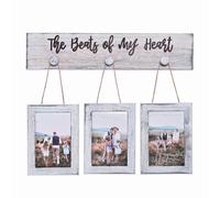 Mont Pleasant 4x6 cuadros de imgenes Farmhouse rstico marco de fotos de madera maciza rstica con angustia con hd plexigls colgante marco de la im