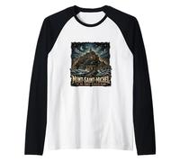 Mont Saint Michel France Gothic Vibes Vintage Inspired Camiseta Manga Raglan