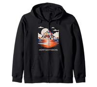 Mont Saint Michel France Normandy Catholic Travel Lover Sudadera con Capucha