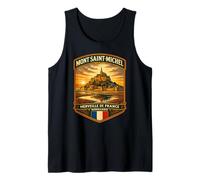 Mont Saint Michel Normandía Francia Vacaciones Familiares Camiseta sin Mangas