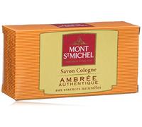 Mont St Michel Ambrée Authentique - Lote de 8 pastillas de jabón de colonia, aroma a ámbar auténtico, 125 g