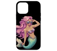 Monta las olas con esta sirena con gafas de sol Carcasa para iPhone 12 mini