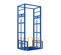 Montacargas Ascensor, fábrica, taller, de reparación, plataforma hidráulica doble vía, transporte carga Plataforma de elevación