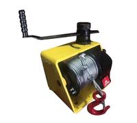 Montacargas eléctrico Cabrestante Manual de turbina para grúa de construcción, cabrestante de 250KG, alzamiento de Tractor con cabrestante autoblocante pequeño Cabrestante Eléctrico
