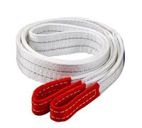 Montacargas eléctrico Correa de elevación Industrial 1Tx3M 2Tx1M, resistente al desgaste, eslinga remolque plana blanca, grúa carga poliéster Cable Único Motor para(1T X 3M)