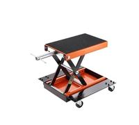 Montacargas eléctrico Elevador de motocicleta, elevador 1100 libras, gato tijera ATV con plataforma rodante y manivela, soporte Cable Único Motor para(Type C)