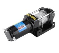 Montacargas eléctrico Kit de cabrestante recuperación eléctrica 4000 libras, remolque ATV, camión, coche, Control 12V CC, Cable acero alta resistencia a la tracción 15 metros Cabrestante Eléctrico