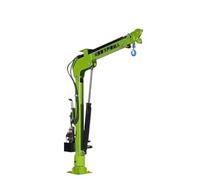 Montacargas eléctrico Pequeña grúa móvil eléctrica hidráulica 1 tonelada 12v24 sitio de construcción manipulación rotativa elevación Micro Cable Único Motor para(Style13Deposit price)
