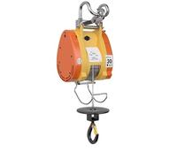 Montacargas eléctrico Polipasto portátil de 300kg y 360kg, polipasto pequeño suspendido, cabrestante de Cable de eficiencia ultraalta, minigrúa eléctrica Cabrestante Eléctrico(300kg remote)